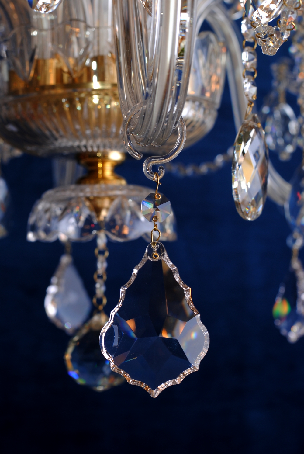 Чешская хрустальная подвесная люстра с кристаллами Swarovski 12 ламп L670\12\1